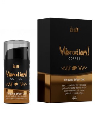 Intt Vibration Coffee liquid vibrator (15 ml), thick gel, very tasty, lasts up to 30 minutes