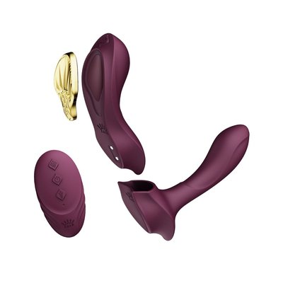 Zalo AYA Velvet Purple Smart Panty Vibrator, Attachment and Remote Control