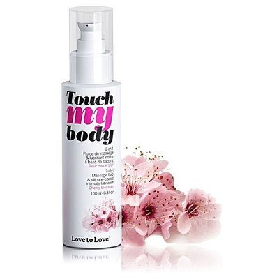 Massage gel and lubricant 2-in-1 Love To Love TOUCH MY BODY Cherry Blossom (100ml) moisturizing