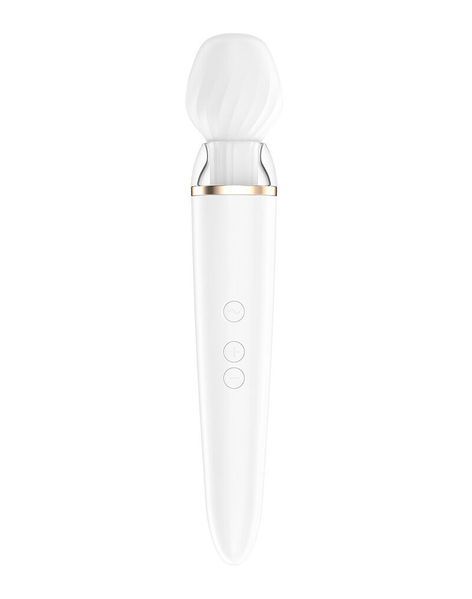 Смарт-вібромасажер зі змінною головкою Satisfyer Double Wand-er SO6135 фото