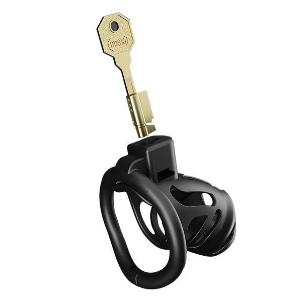 Клетка для пениса LOCKINK SEVANDA Naja-Cobra Chastity Cage Satin Black, 3 кольца разных&nbsp;размеров SX0872 фото