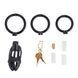Клетка для пениса LOCKINK SEVANDA Naja-Cobra Chastity Cage Satin Black, 3 кольца разных&nbsp;размеров SX0872 фото 5