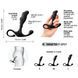 Dorcel Expert P Size S Ergonomic Handheld Prostate Massager, Black