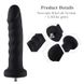 Hismith 7.1″ Anal Dildo Black Silicone Dildo for sex machines, KlicLok system