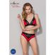 Panties with wide lace band Passion PS001 PANTIES red/black, size L