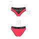 Трусики з широкою гумкою і мереживом Passion PS001 PANTIES L, red-black SO4167 фото 5