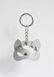 White Kitty Keychain