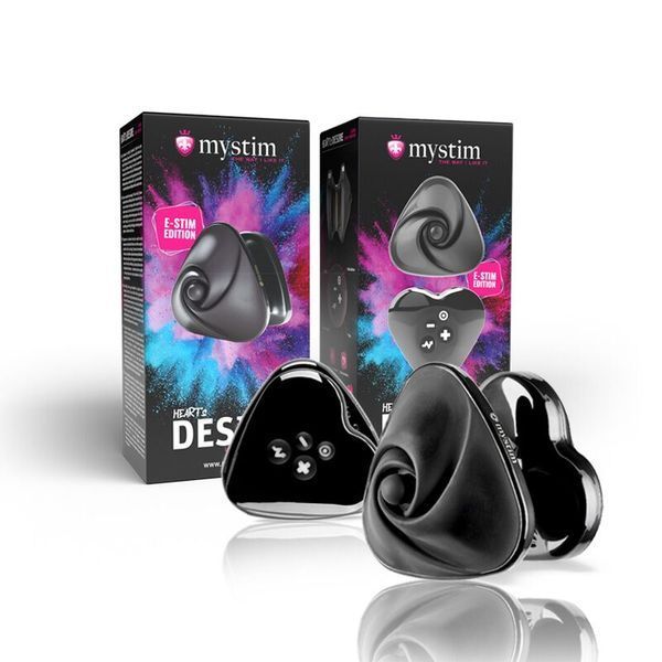 Mystim Heart's Desire Black Edition Electro-Stimulation Clitoral Vibrator