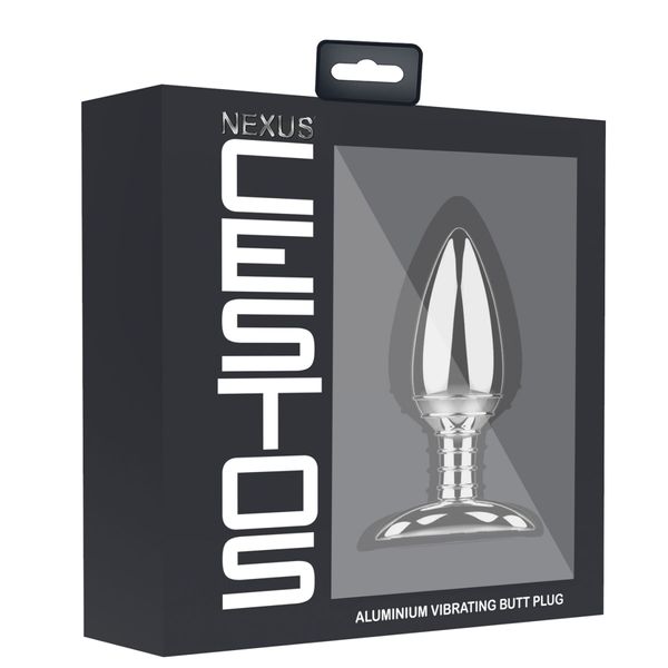 Aluminum vibrating anal plug with remote control Nexus Cestos