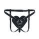 Feral Feelings Hearts Strap-on Belt Black