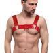 Чоловіча портупея на груди з натуральної шкіри Feral Feelings - Bulldog Harness Red SO9413 фото 1
