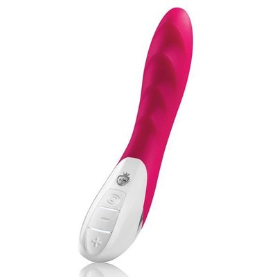 Mystim Sassy Simon Pink Powerful Vibrator with two motors and stimulating texture