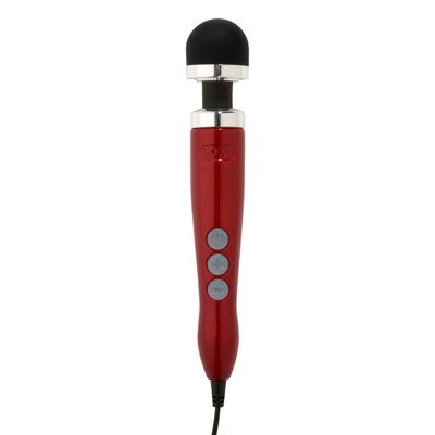 DOXY Die Cast 3 Candy Red Wand Vibrator, very powerful, 220V power supply, metallic body