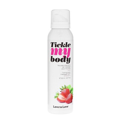 Love To Love TICKLE MY BODY Strawberry Massage Foam (150 ml), moisturizing