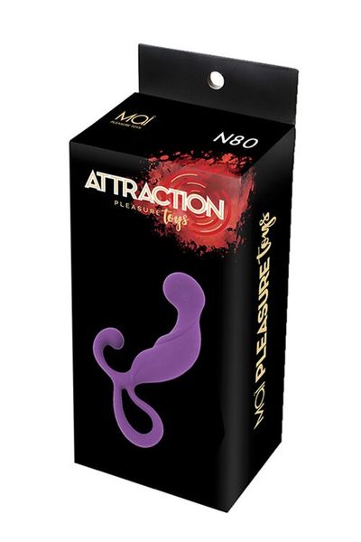 Масажери простати MAI Attraction Toys №80 Purple, довжина 13,4 см, діаметр 3,2 см SO4640 фото