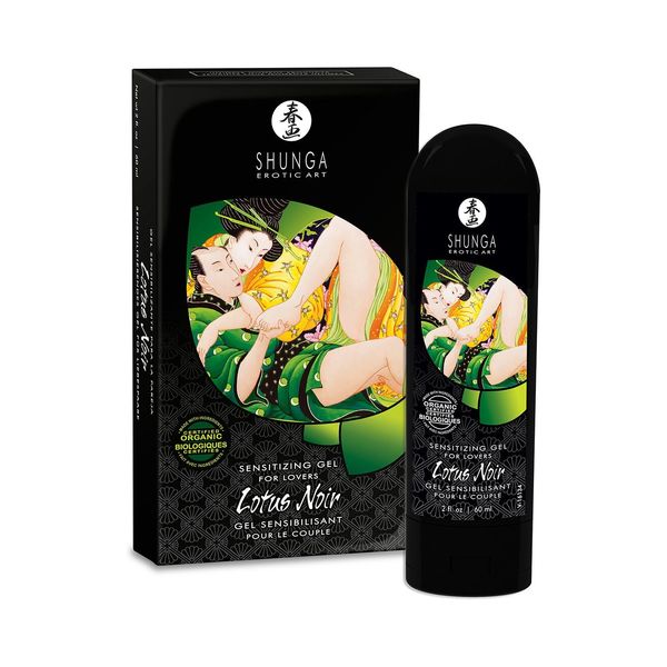 Збуджувальний гель для пар Shunga LOTUS NOIR (60 мл) з вітаміном Е та рослинним гліцерином SO2526 фото