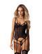 Корсет Obsessive Arrowel Black corset L/XL, з підв&rsquo;язками для панчіх SX2580 фото 1