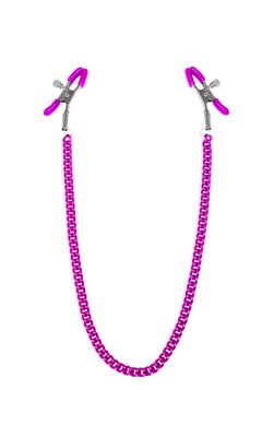 Nipple clamps with chain Feral Feelings - Nipple clamps Classic, pink