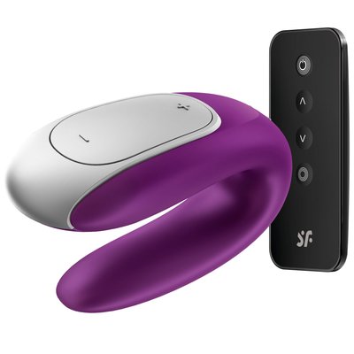 Smart vibrator for couples Satisfyer Double Fun (Violet) with remote control