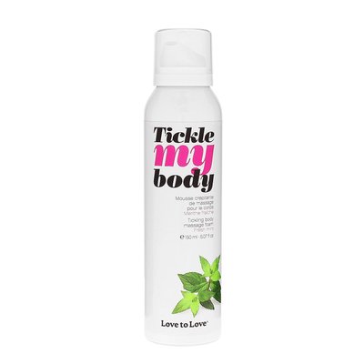 Love To Love TICKLE MY BODY Fresh Mint Massage Foam (150 ml), moisturizing