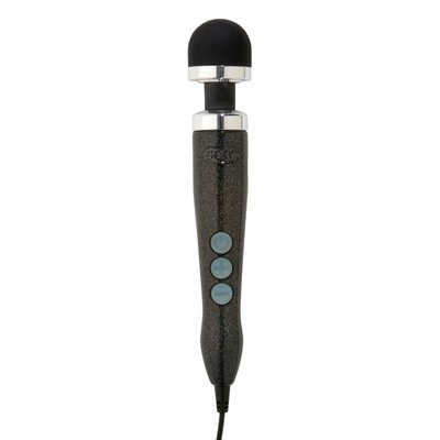 DOXY Die Cast 3 Disco Black Wand Vibrator, very powerful, 220V power supply, metallic body