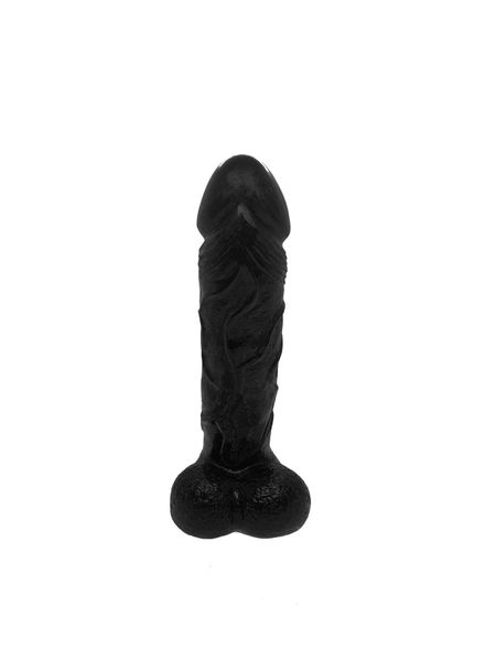 Craft soap-dildo with suction cup Pure Pleasure Black size L, natural