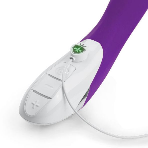 Mystim Sassy Simon Purple Powerful Vibrator with two motors and stimulating texture