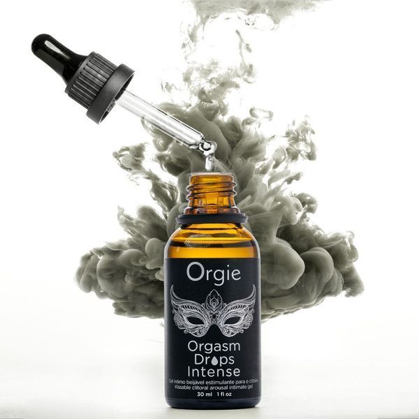 Возбуждающие капли для клитора Orgie Orgasm Drops Intense, 30 мл, тепло-холод, вкус яблока SX1530 фото