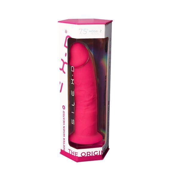 Фаллоимитатор SilexD Henry Pink (MODEL 2 size 7.5in), двухслойный, силикон+Silexpan, диаметр 4,8см SO3368 фото