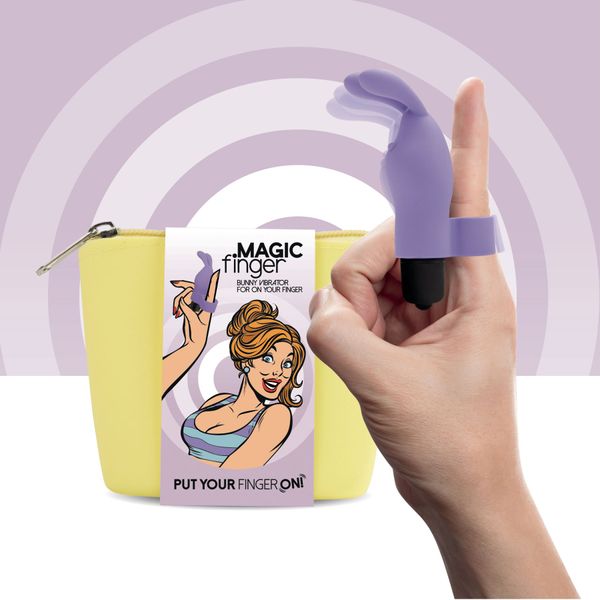 Вибратор на палец FeelzToys Magic Finger Vibrator Purple SO4435 фото