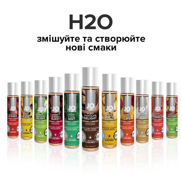 Змазка на водній основі JO H2O &mdash; Chocolate Delight (30 мл) без цукру, рослинний гліцерин SO1475 фото
