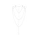 Bijoux Indiscrets Magnifique Back and Cleavage Chain Silver Body Jewelry