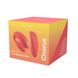 Smart couple's vibrator We-Vibe Chorus Crave Coral, touch-sensitive vibration control via remote squeeze