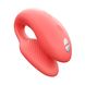 Smart couple's vibrator We-Vibe Chorus Crave Coral, touch-sensitive vibration control via remote squeeze