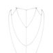 Bijoux Indiscrets Magnifique Back and Cleavage Chain Silver Body Jewelry