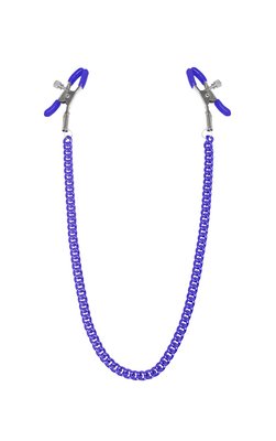 Nipple clamps with chain Feral Feelings - Nipple clamps Classic, purple