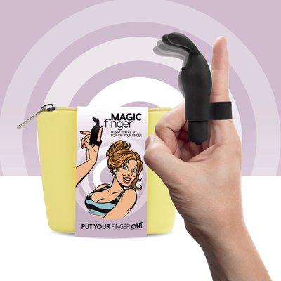 Finger vibrator FeelzToys Magic Finger Vibrator Black