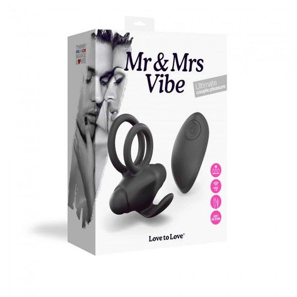 Erection vibrating ring Love To Love Mr & Mrs VIBE with remote control