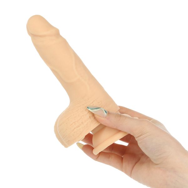 Pulsating dildo Doc Johnson Naked Addiction 6.5″ Thrusting Dong With Remote, forward-backward motions, remote included