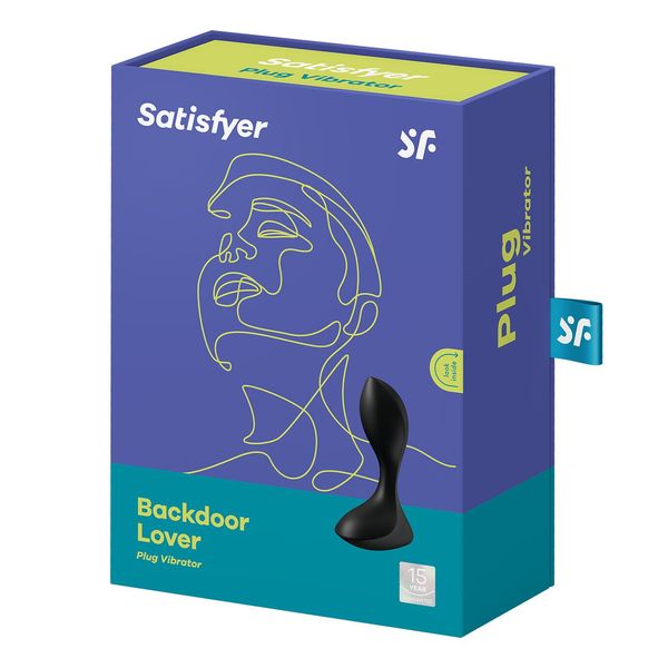 Anal vibrating plug Satisfyer Backdoor Lover Black