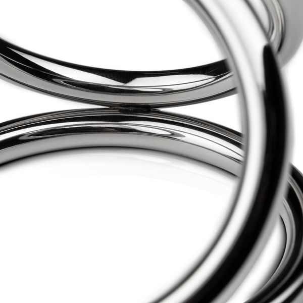 Sinner Gear Unbendable Triad Chamber Metal Cock and Ball Ring - Large