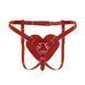 Feral Feelings Hearts Strap-on Belt Red