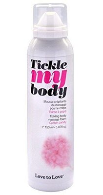 Love To Love TICKLE MY BODY Cotton Candy Massage Foam (150 ml), moisturizing