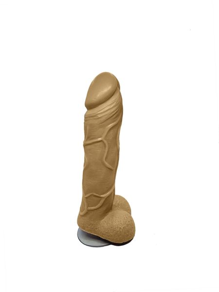 Craft soap-dildo with suction cup Pure Pleasure Brown size L, natural