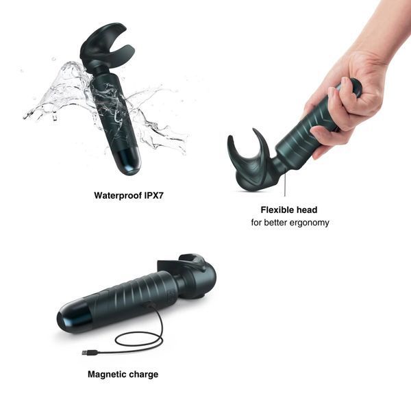 Manwan MAN.WAND EVO Pine Gray Vibrating Masturbator, Great for Couples, Vibrating Blowjob