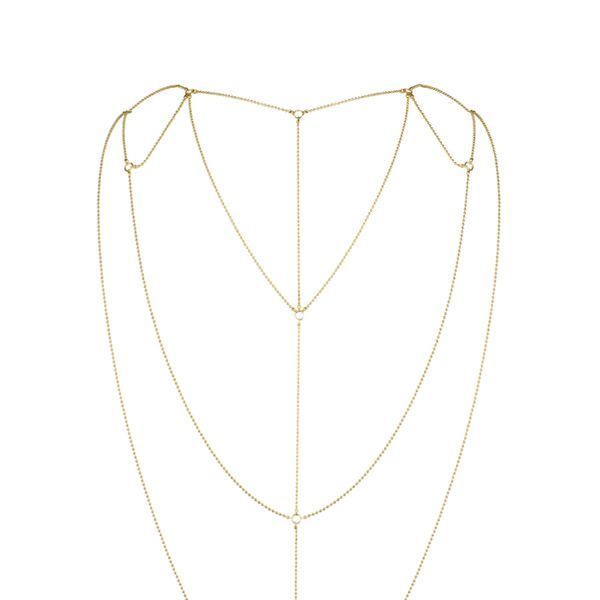 Цепочка для спины Bijoux Indiscrets Magnifique Back and Cleavage Chain - Gold, украшение для тела SO2657 фото