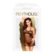 Fitted mesh chemise with strings Penthouse - All Yours Black M/L