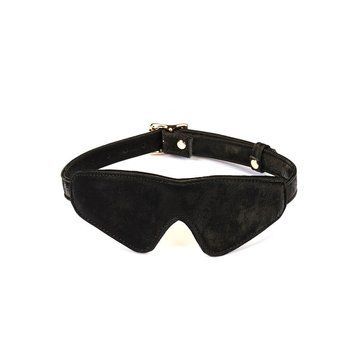 Маска на глаза Liebe Seele Boudoir Amor Blindfold Black, плотное прилегание, бархатный финиш SX1666 фото