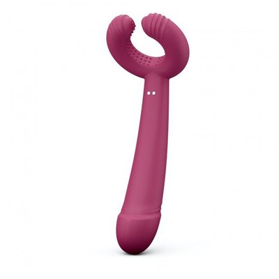 Love To Love PLEASE ME - PLUM STAR Couples Vibrator with Three Motors, Flexible