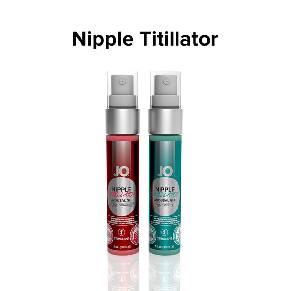 System JO Nipple Titillator Strawberry Nipple Stimulation Gel (30ml) menthol and peppermint